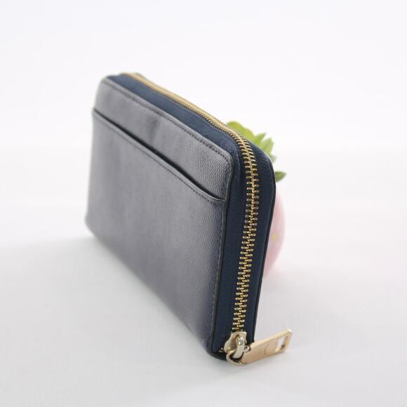 Coach Navy Blue Bow Leather Wallet - Picture 4 of 6